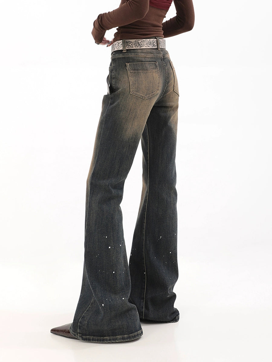 Vintage High Waisted Sexy Denim Flared Jeans