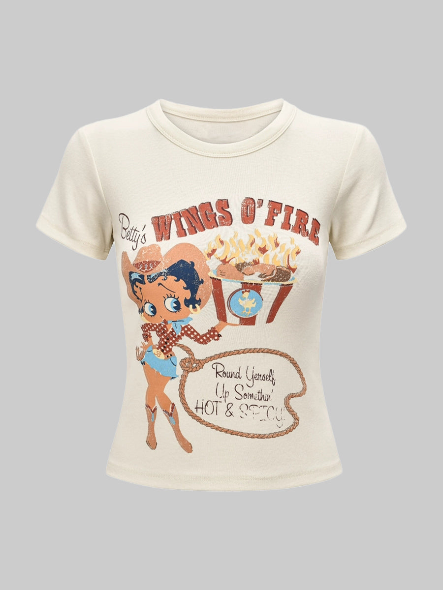 Cotton Girls Crop Top