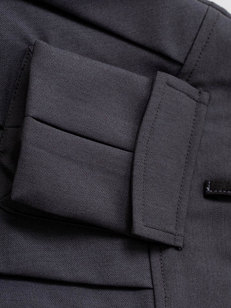 Fake Two Piece Suit Shirt Top + Pleated Skirt Set