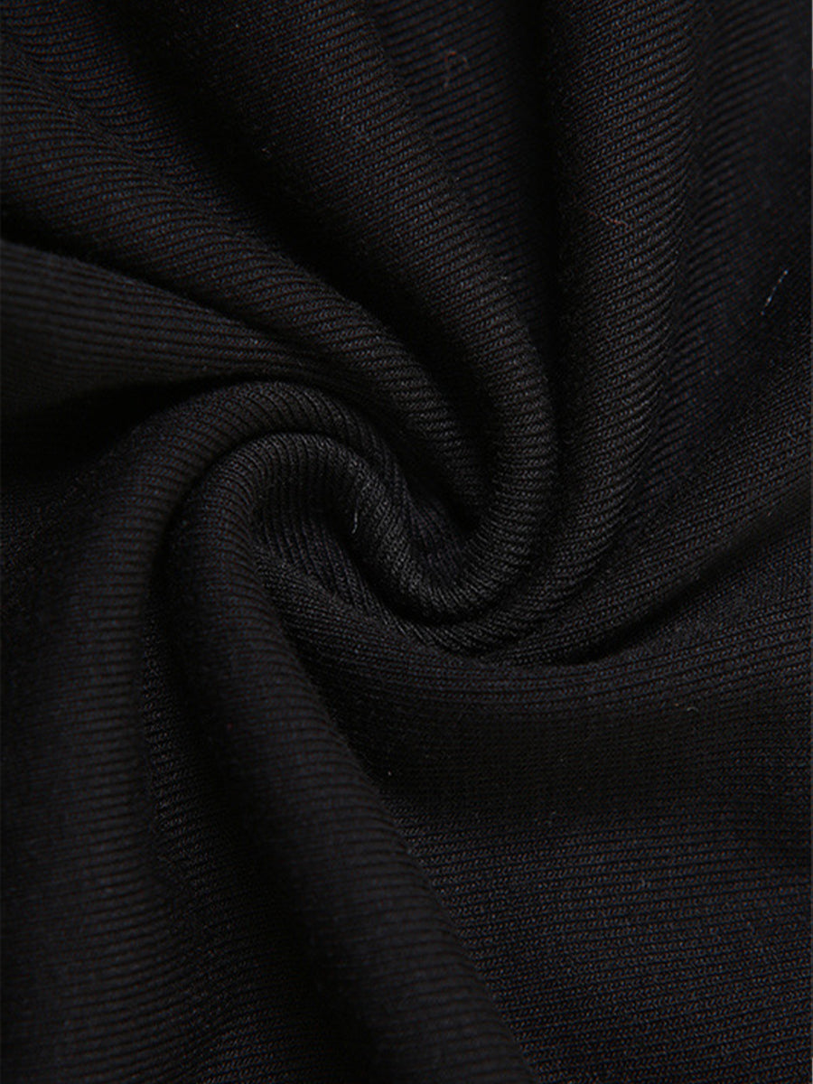 Irregular Neck Tie Top