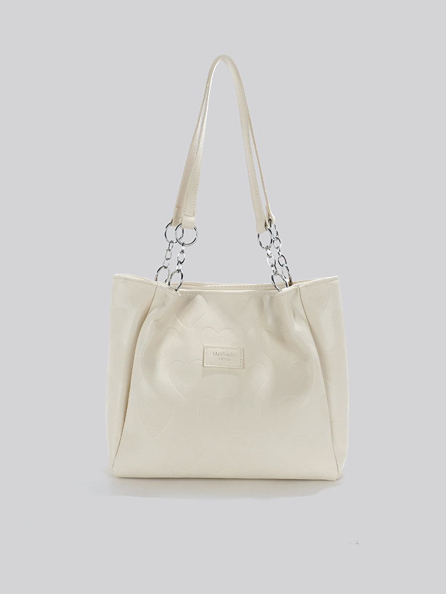 PU Leather Large Capacity Tot Bag