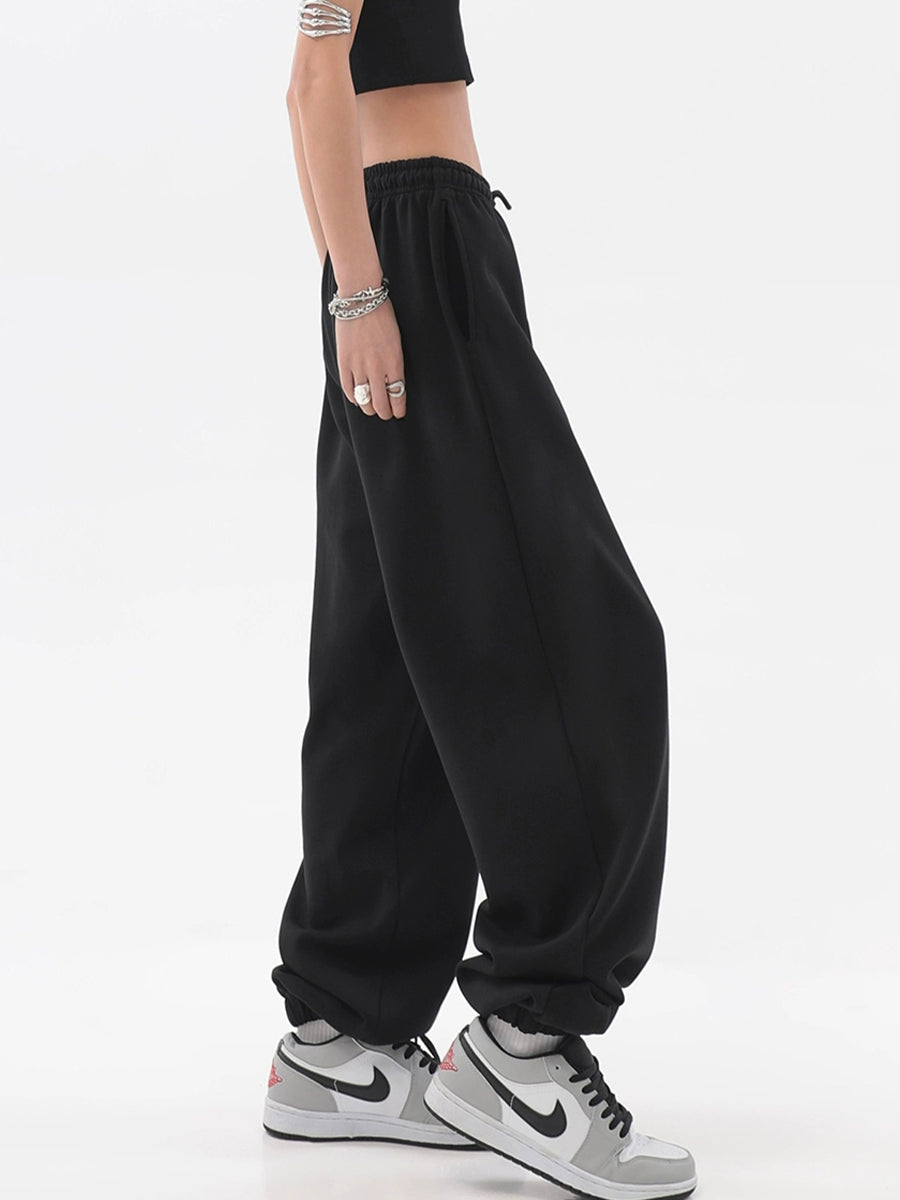 Printed Straight Leg Panel Sweatpants Pants