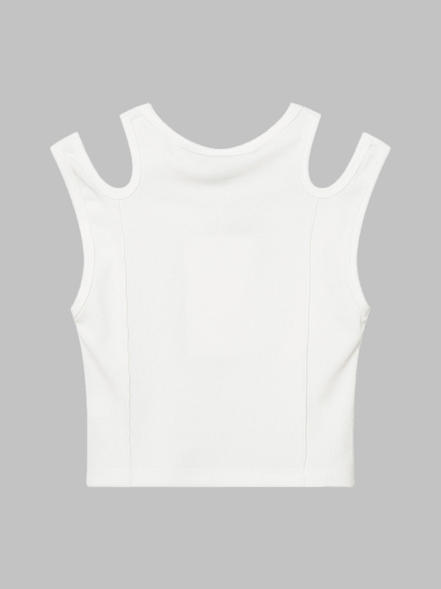 Irregular Strapless Solid Color Top