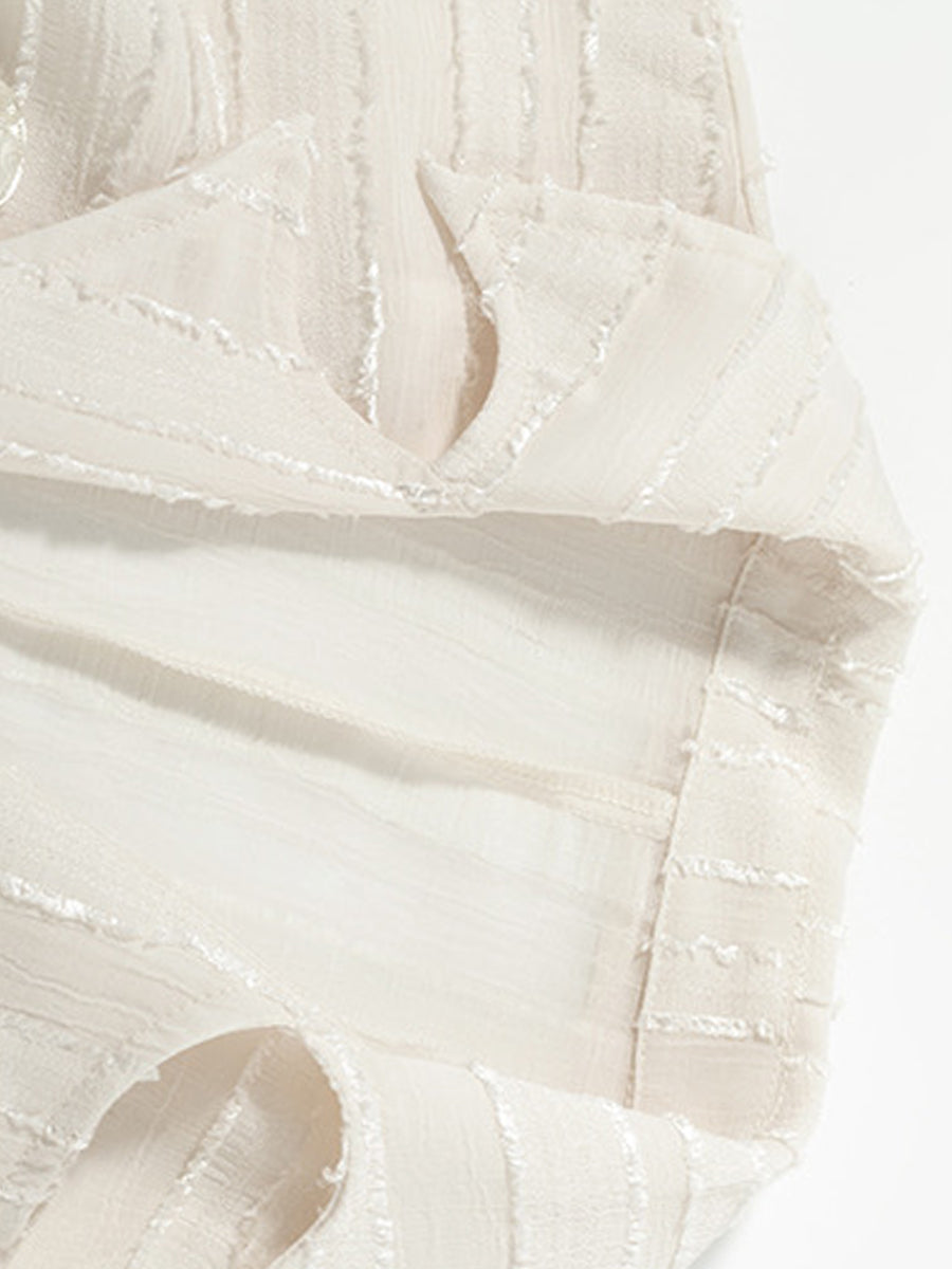 Chiffon Tied Slim Shirt Top