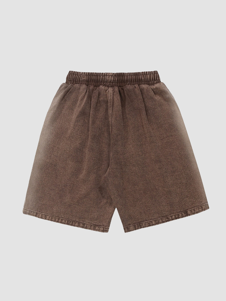 Solid Color Casual Shorts
