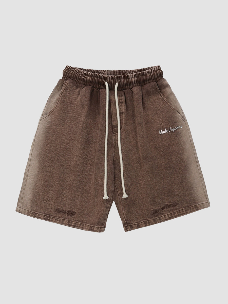 Solid Color Casual Shorts