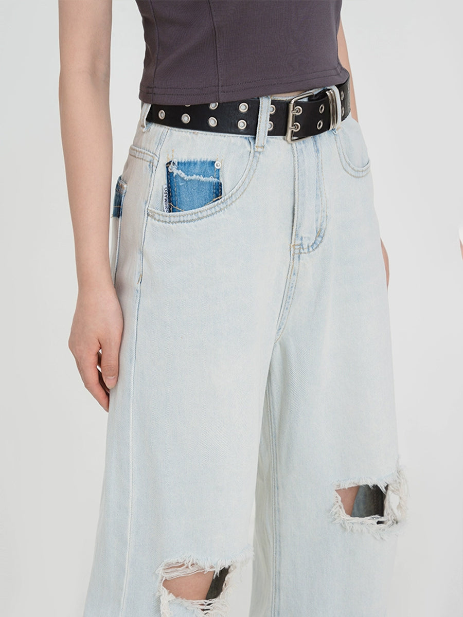 Light Blue Ripped Jeans