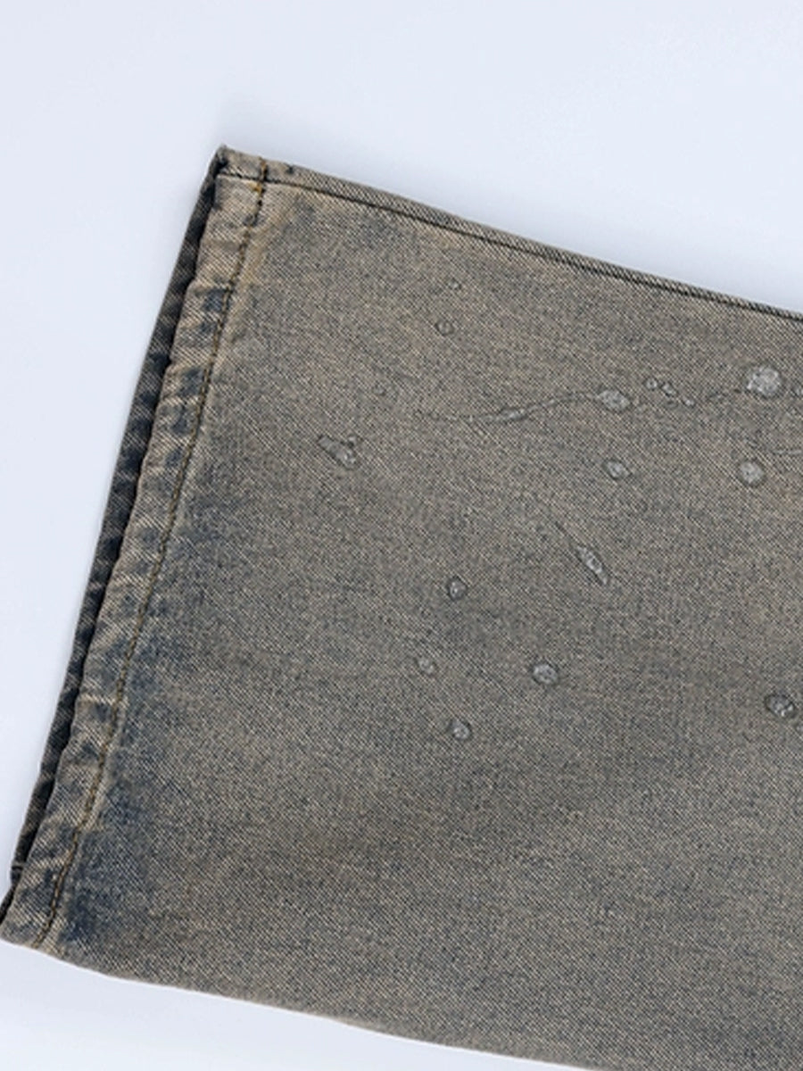 Vintage Irregular Loose Cargo Jeans