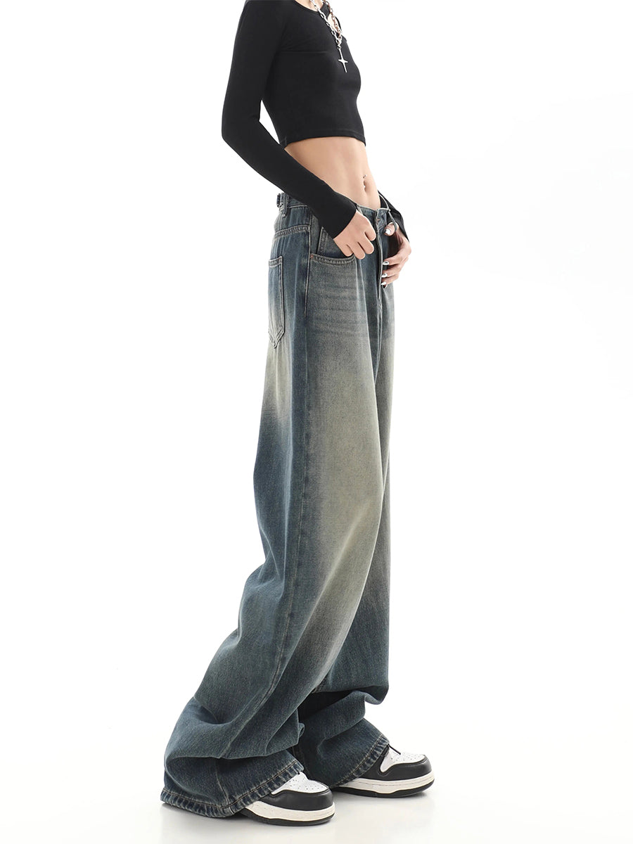 Vintage Loose Straight Leg Denim Jeans