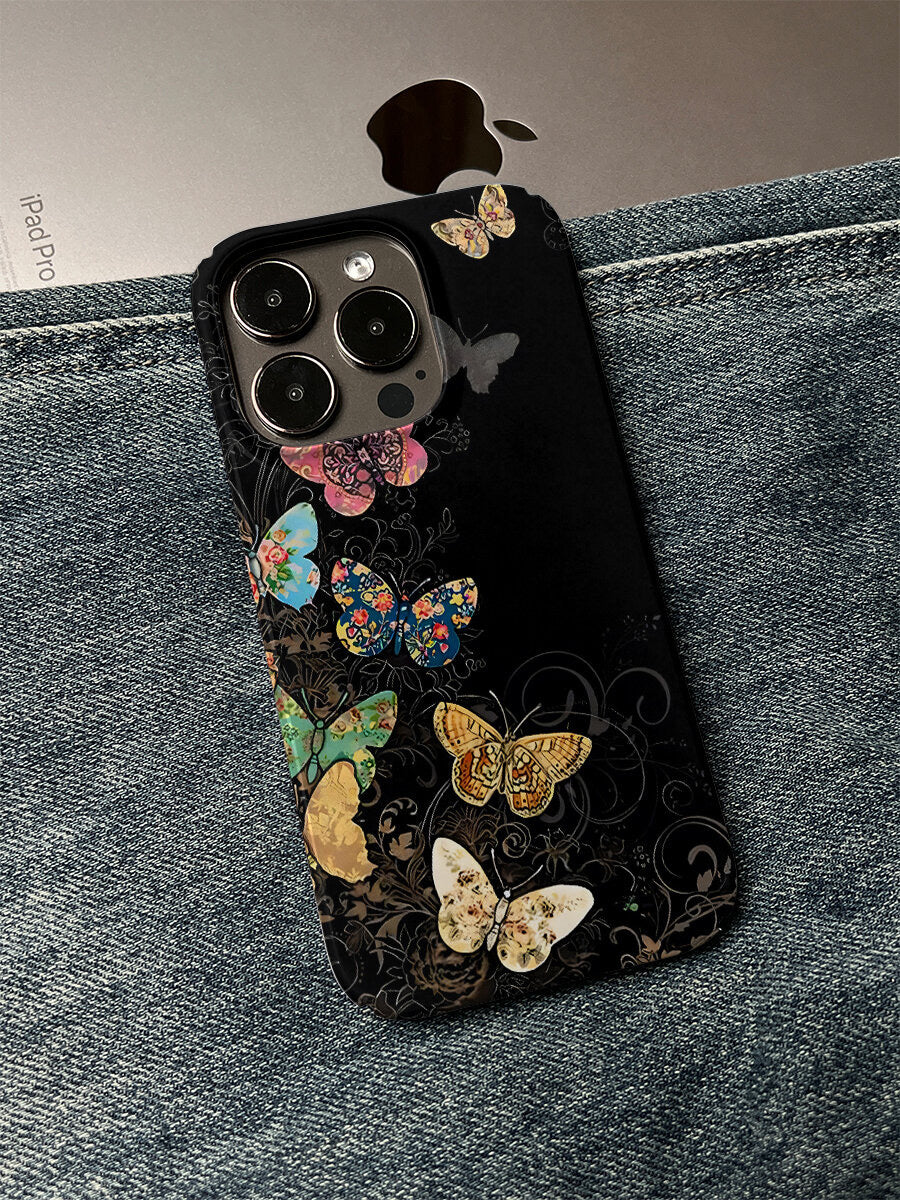 Retro Colorful Butterfly Phone Case