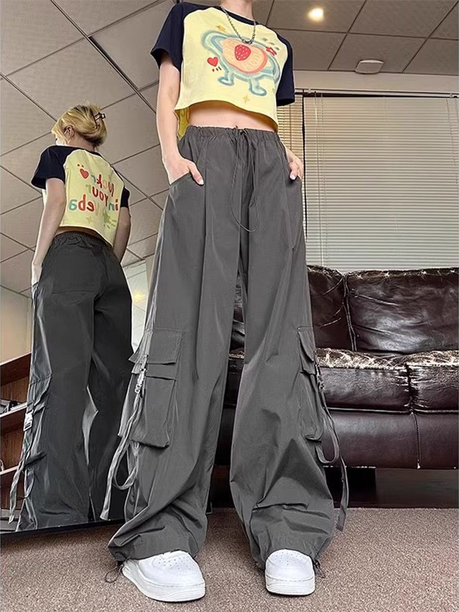 Pockets Casual Loose Pants