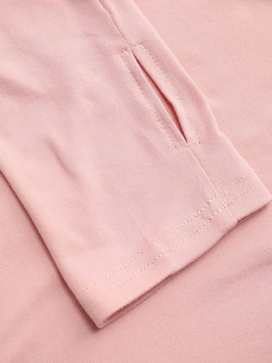 Cotton Long Sleeve Halter Top