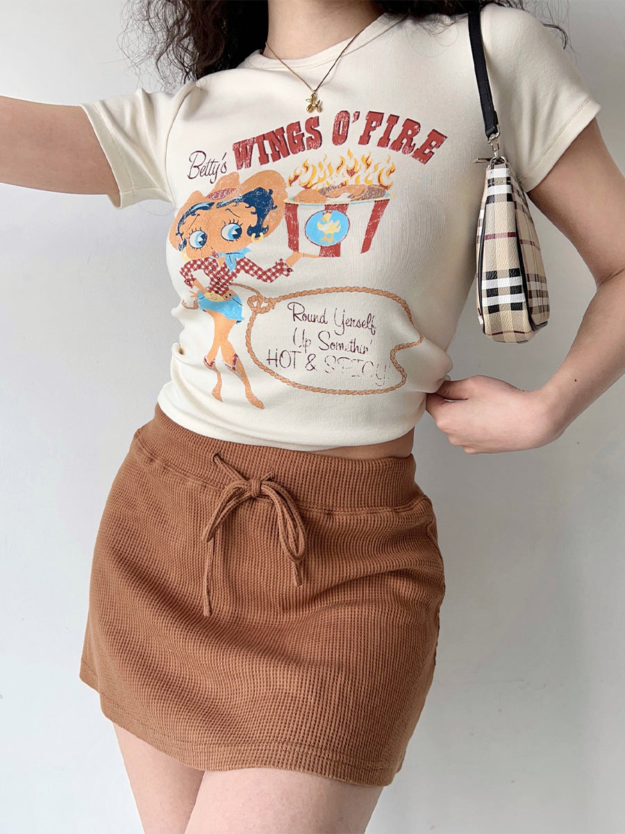 Cotton Girls Crop Top