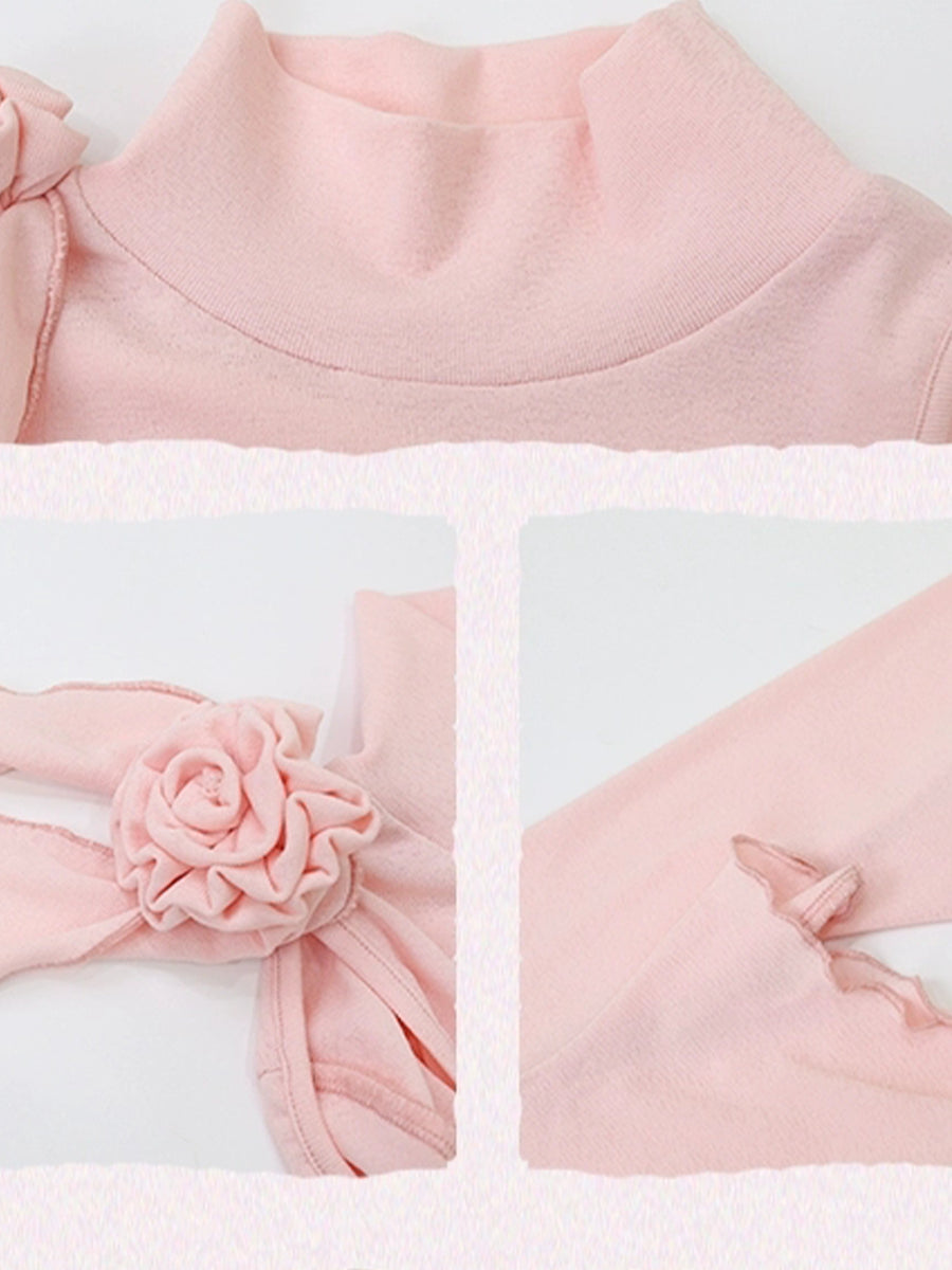 Strapless Long Sleeve Top + Organza Skirt Set