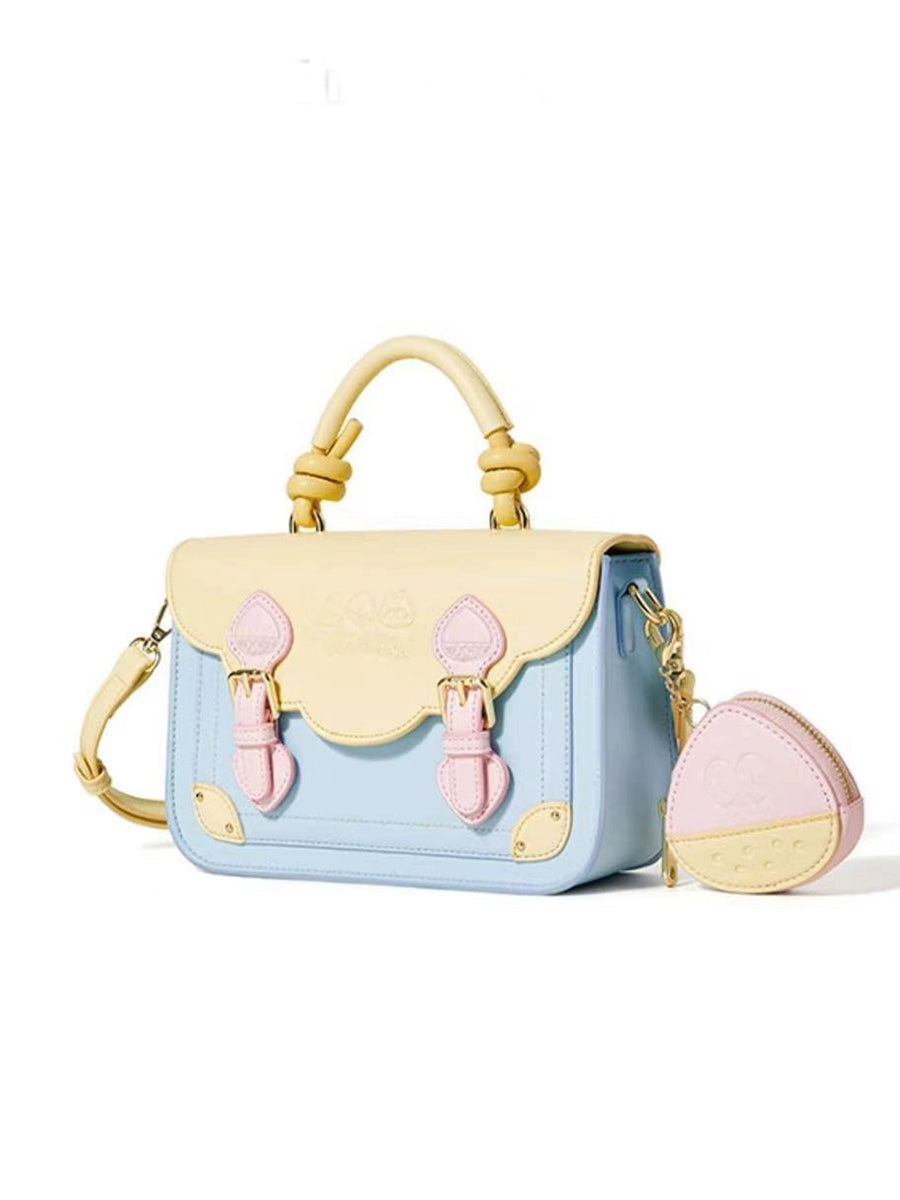 Candy Color Cute Cartoon Bag with Pouch