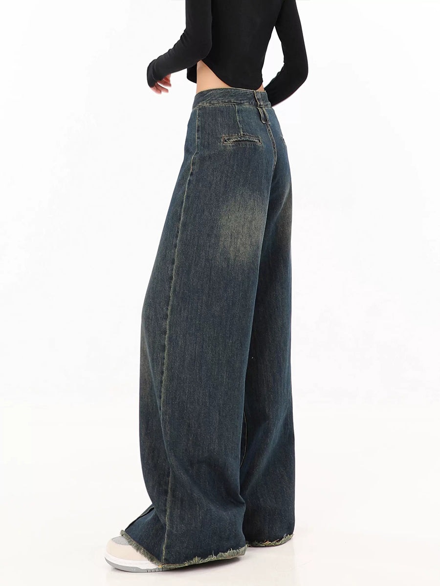 Vintage Asymmetrical Pocketless Jeans