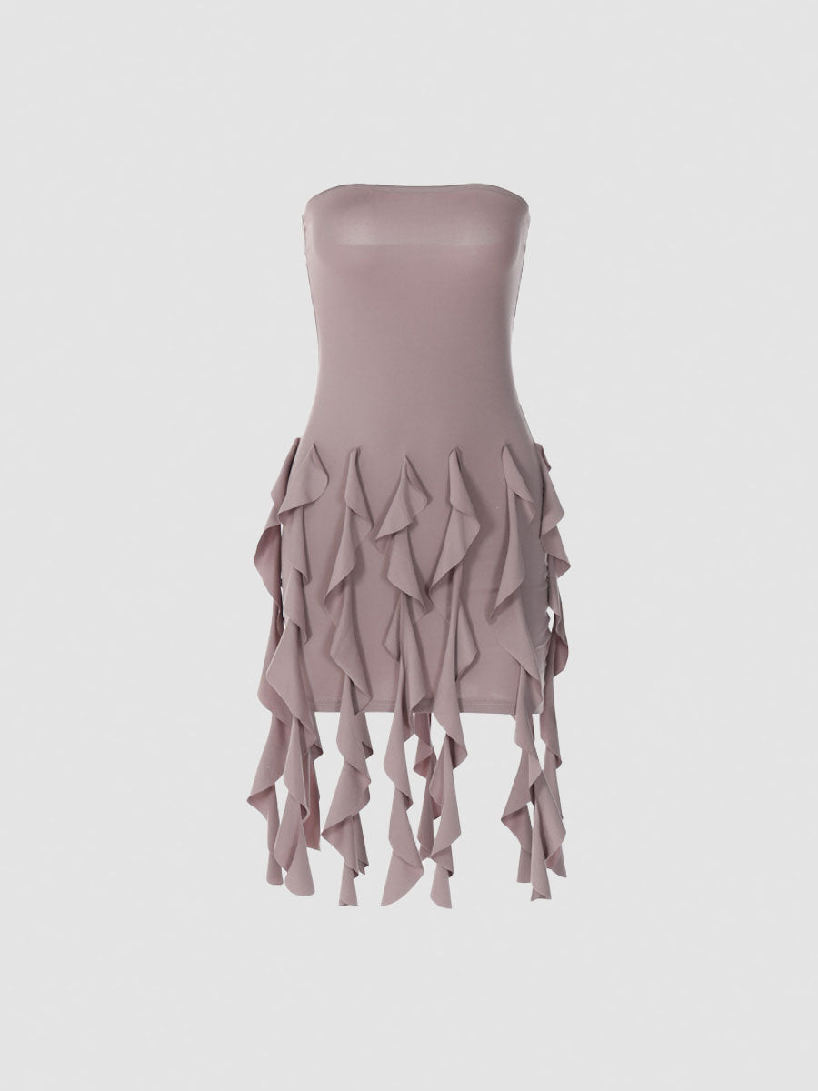 Sleeveless Tassel Slim Dress