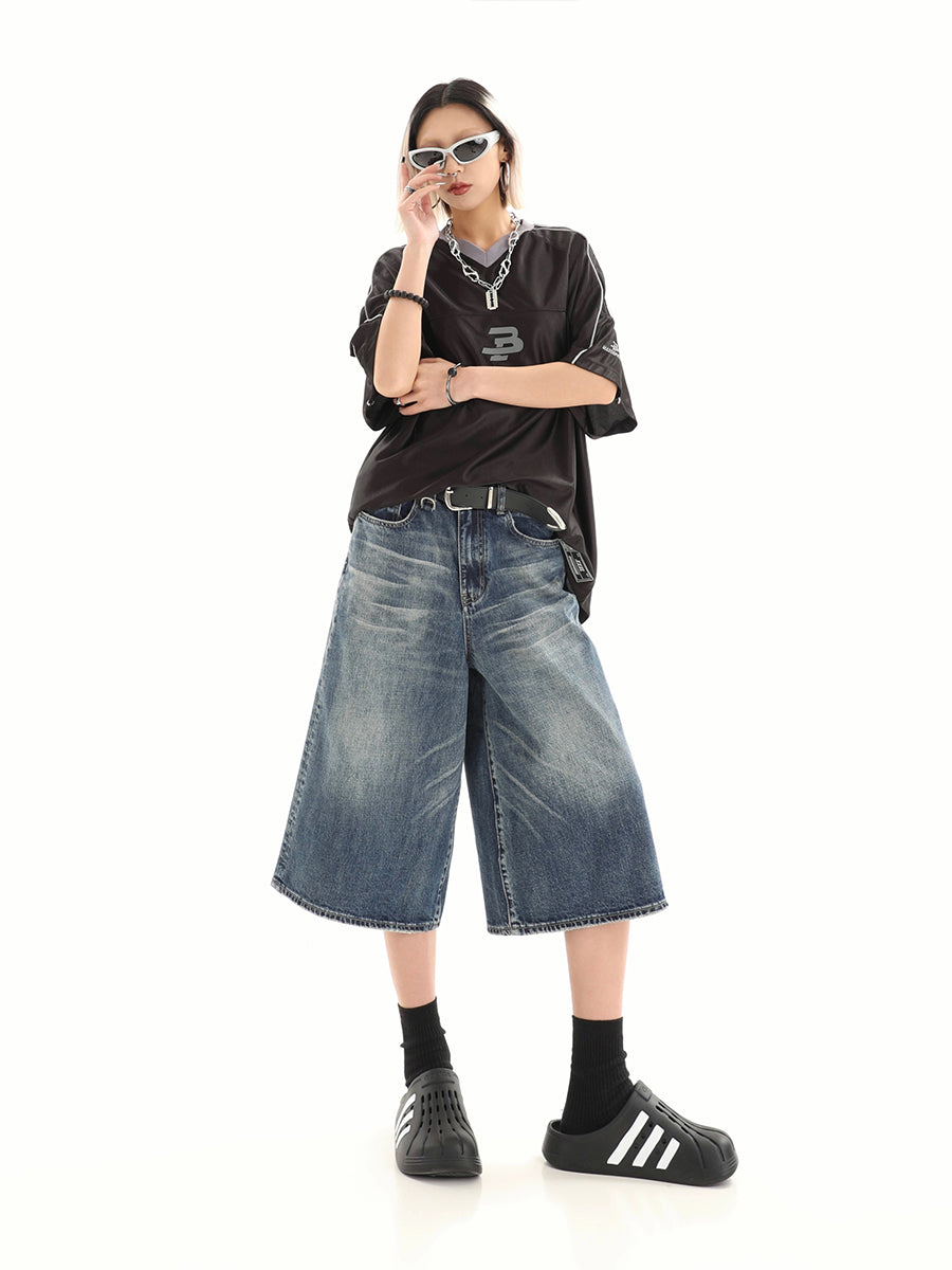 Vintage Loose Fit Denim Short Jeans