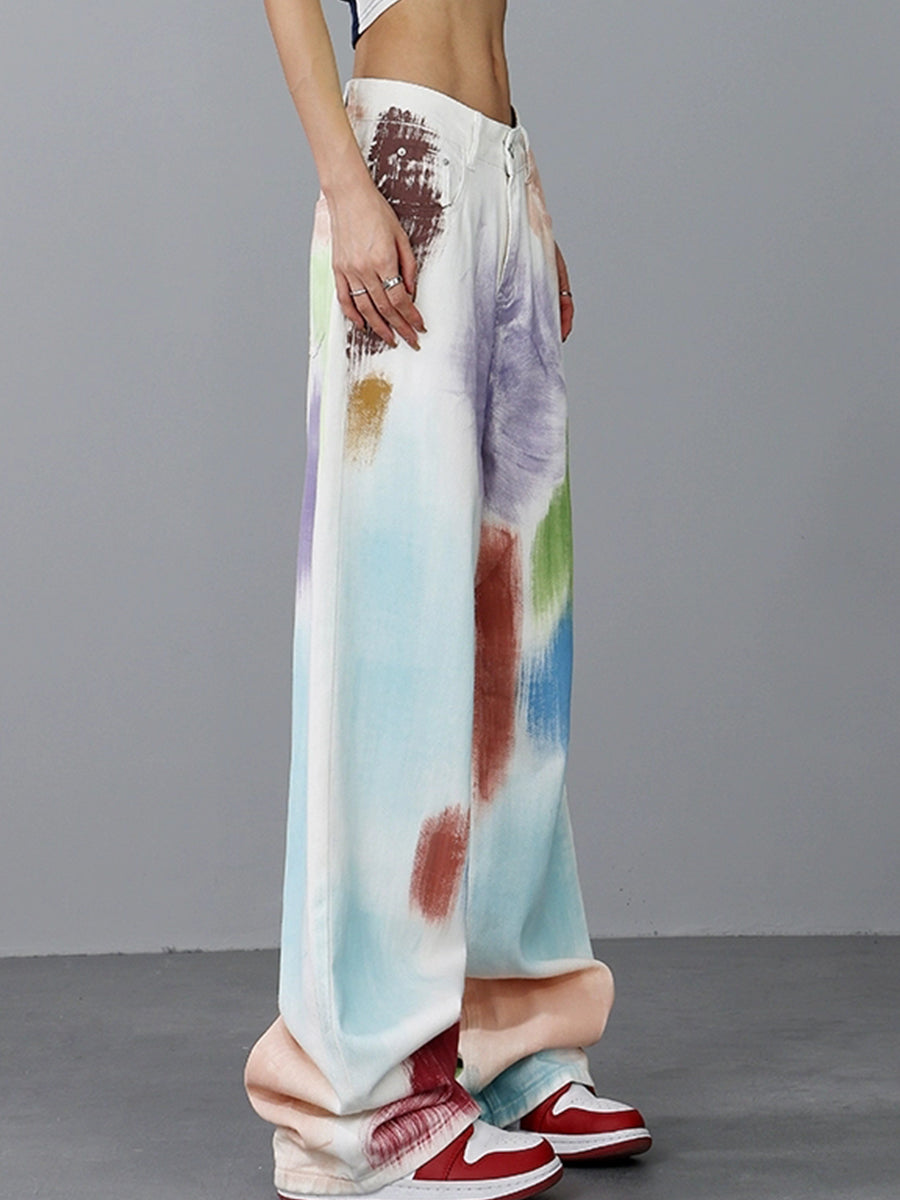 Colorful Loose Fit Denim Jeans
