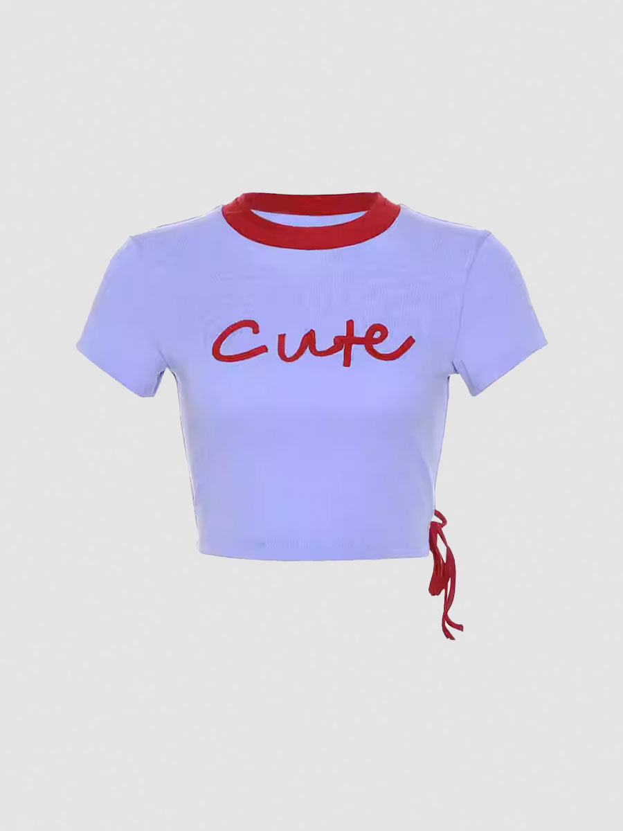 Love Letter Embroidery Top