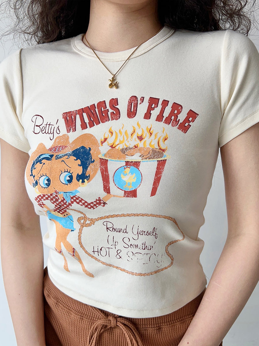 Cotton Girls Crop Top