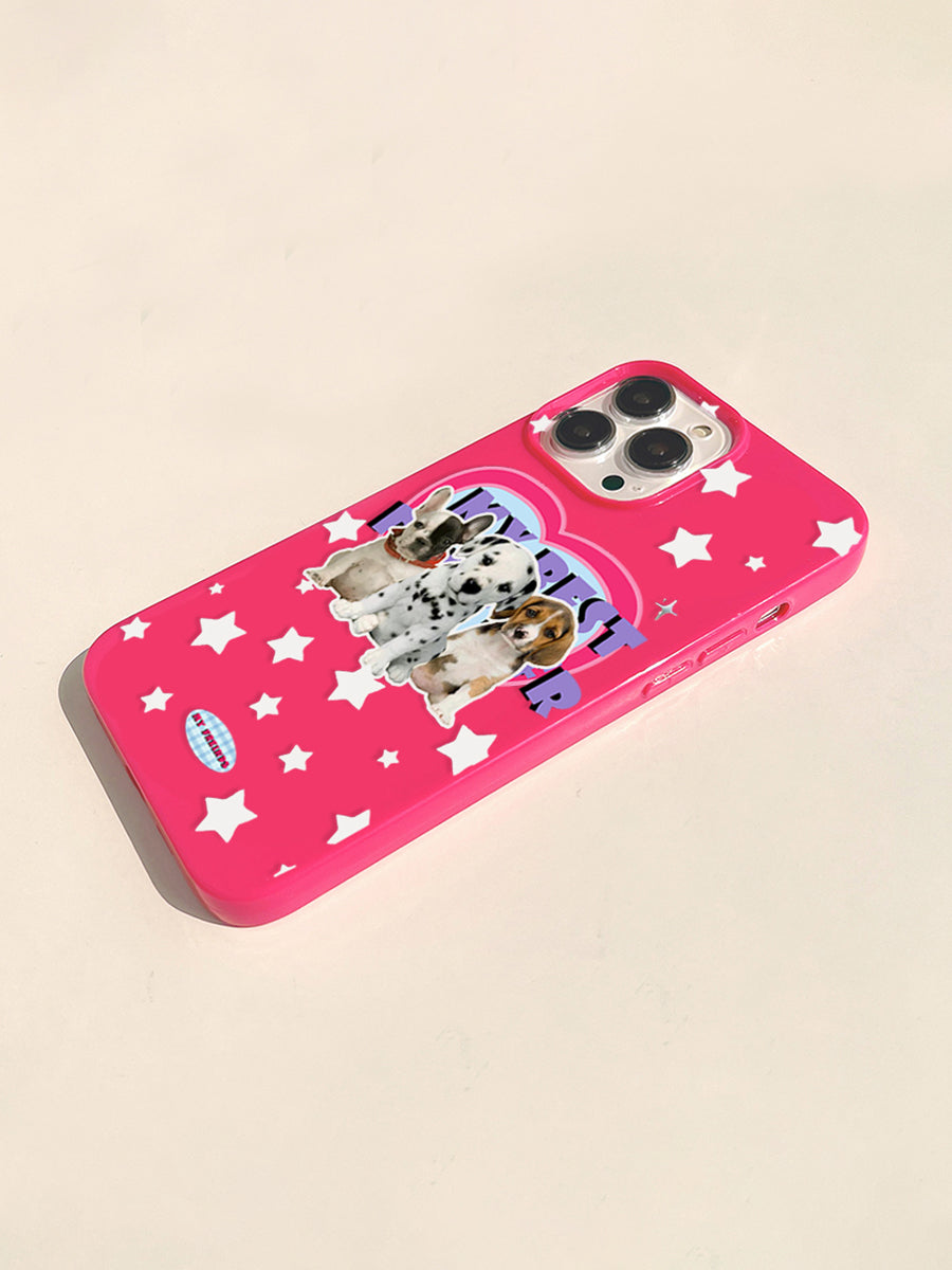Cute Pink Puppy Case for iPhone