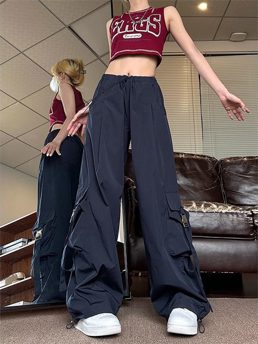 Pockets Casual Loose Pants