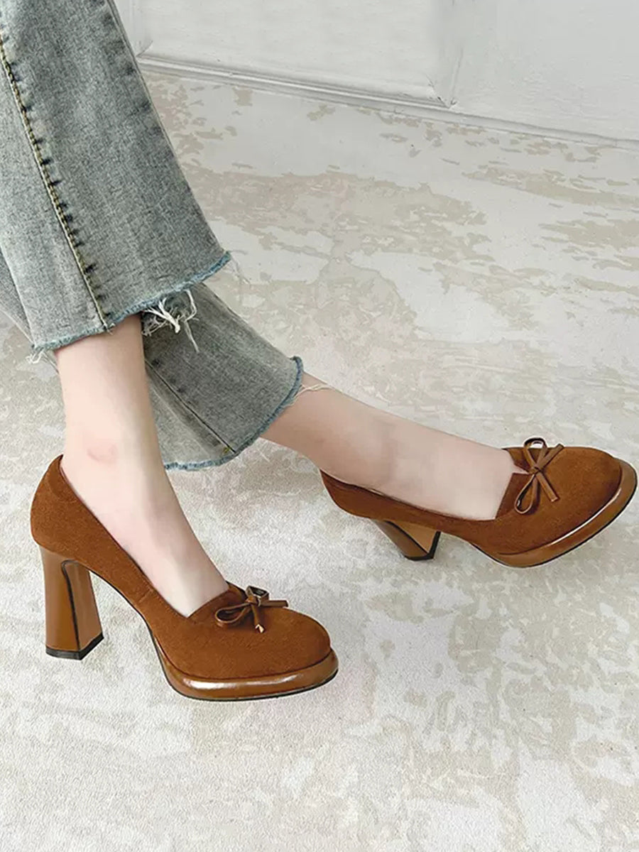 Chunky Heeled Ankle Strap Mary Jane Pumps Shoes