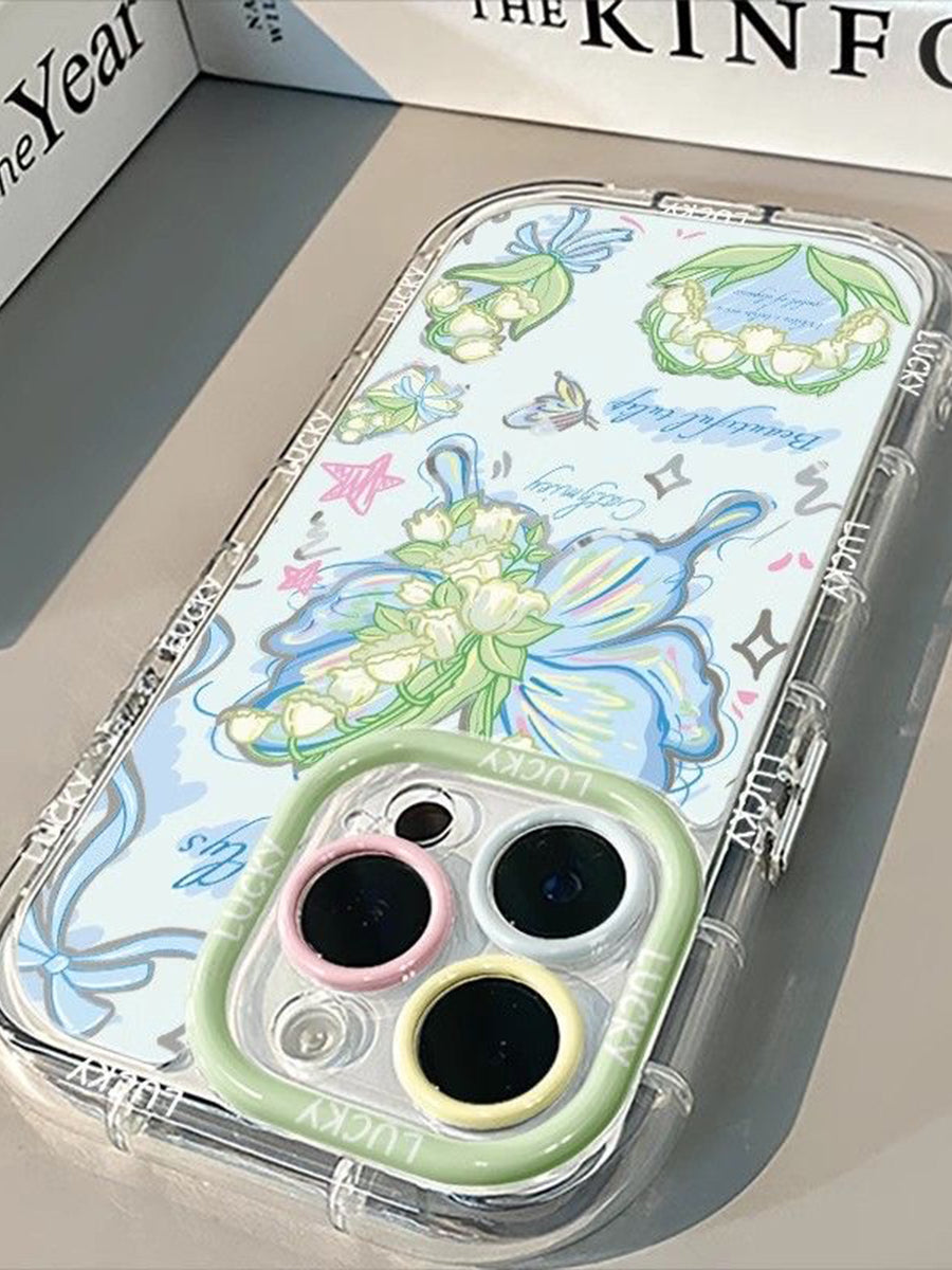 Skeleton Butterfly Mirror Phone Case