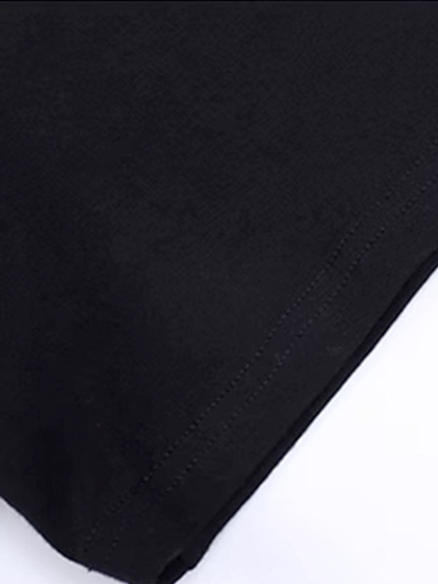 Lace-up Loose Crop Top