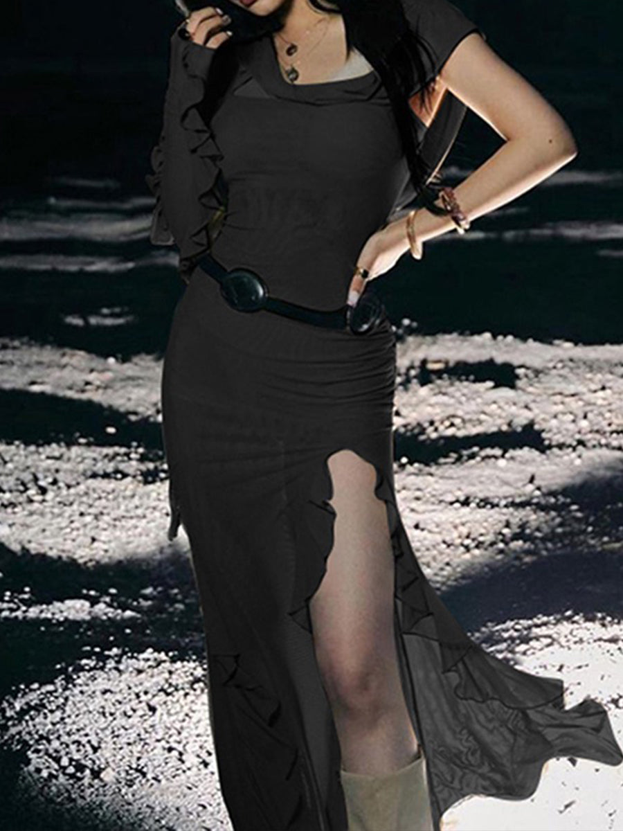 Vintage Sexy Bodycon Long Dress