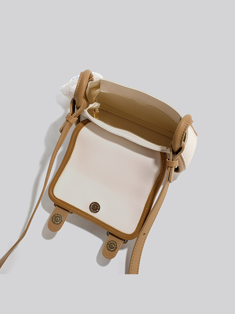 PU Leather Lovely Puppy Crossbody Bag