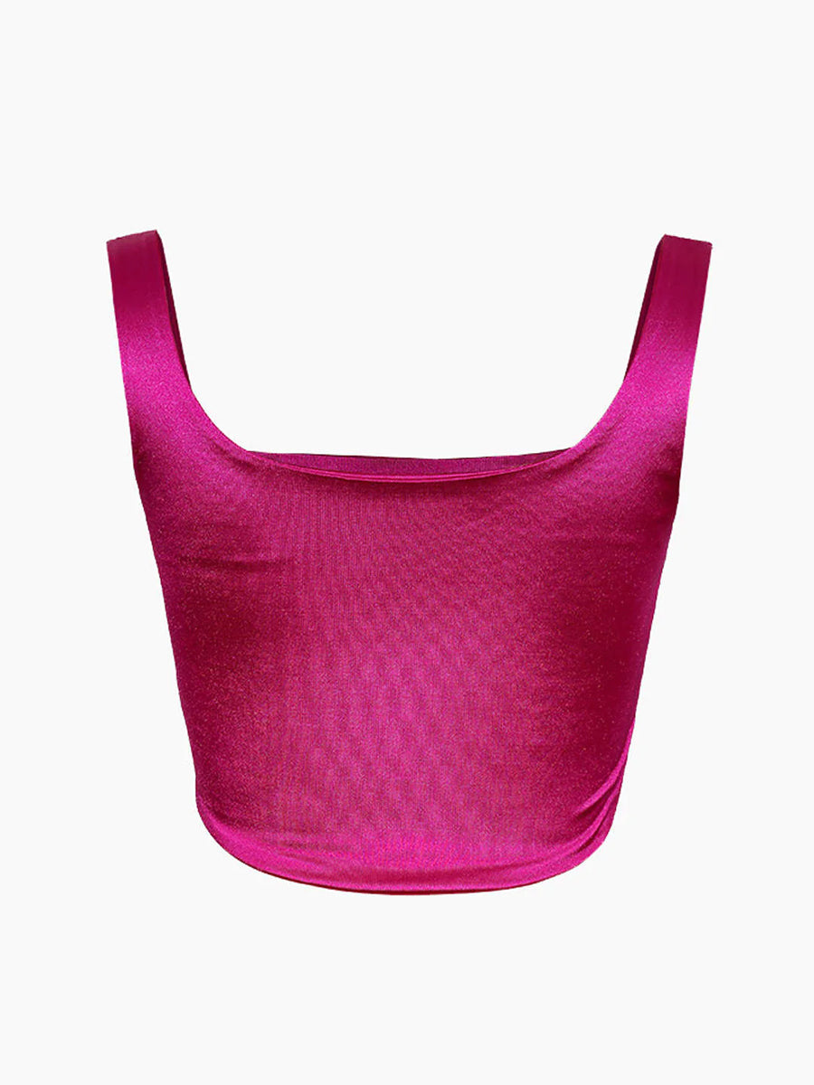 Satin Tunicn Sexy Backless Top