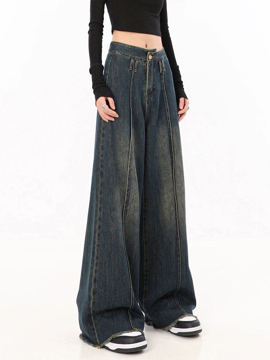 Vintage Asymmetrical Pocketless Jeans