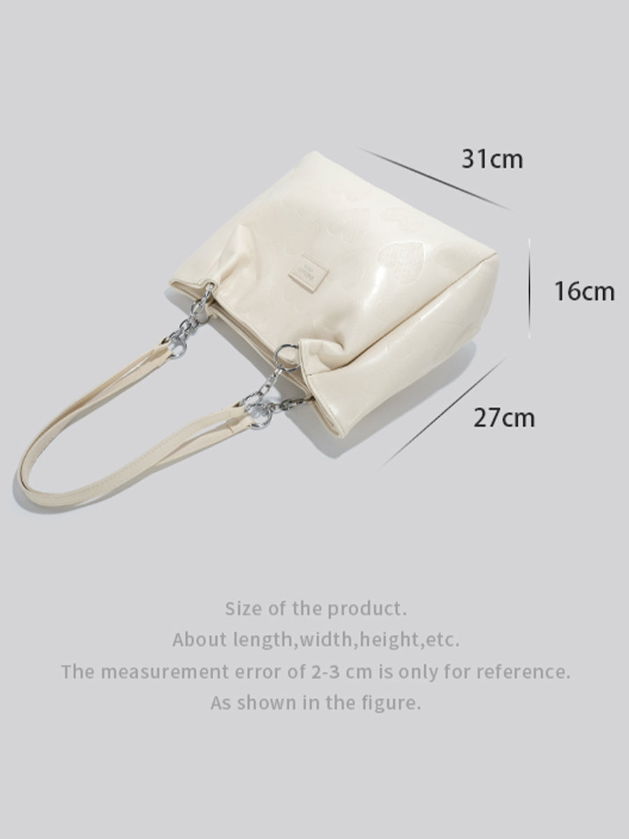 PU Leather Large Capacity Tot Bag