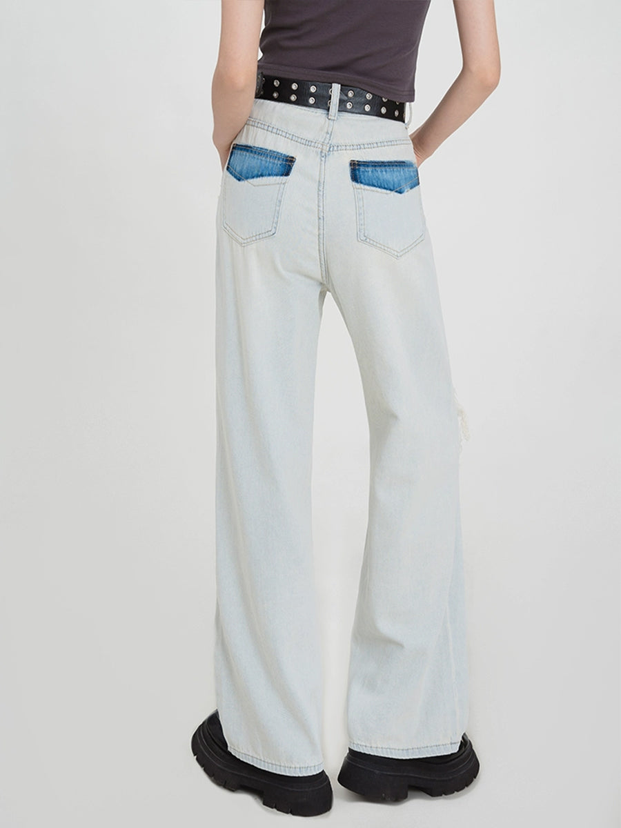 Light Blue Ripped Jeans