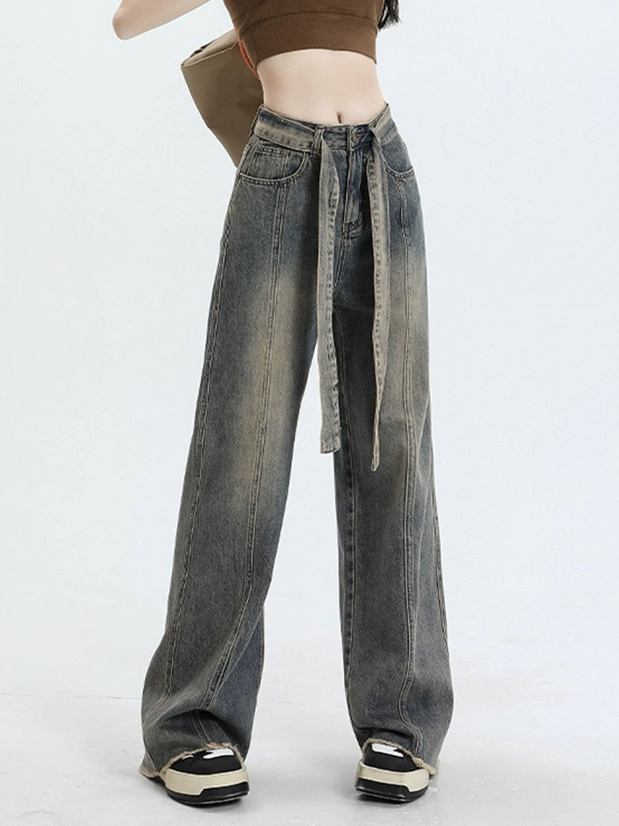 Vintage High Waisted Gray Jeans