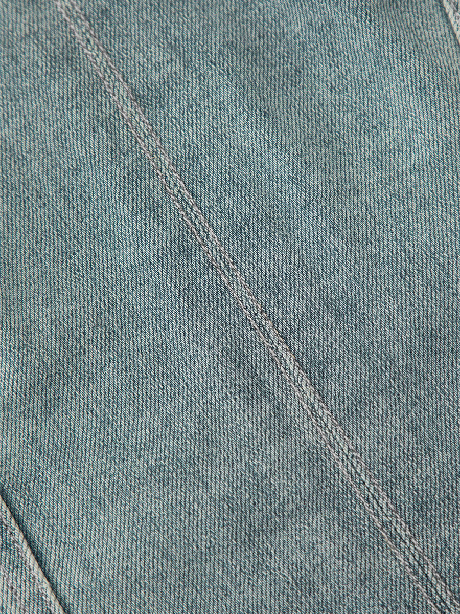 One Shoulder Denim Tank Top