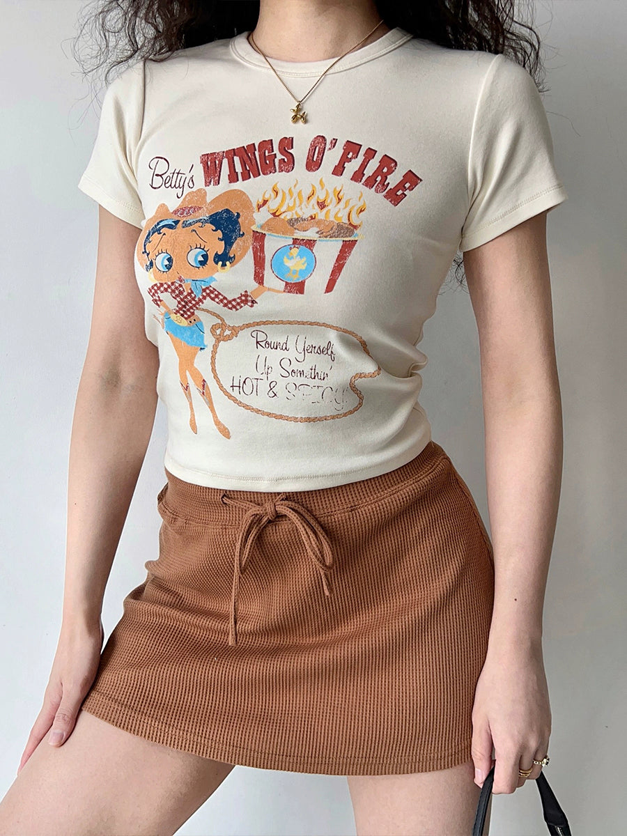 Cotton Girls Crop Top