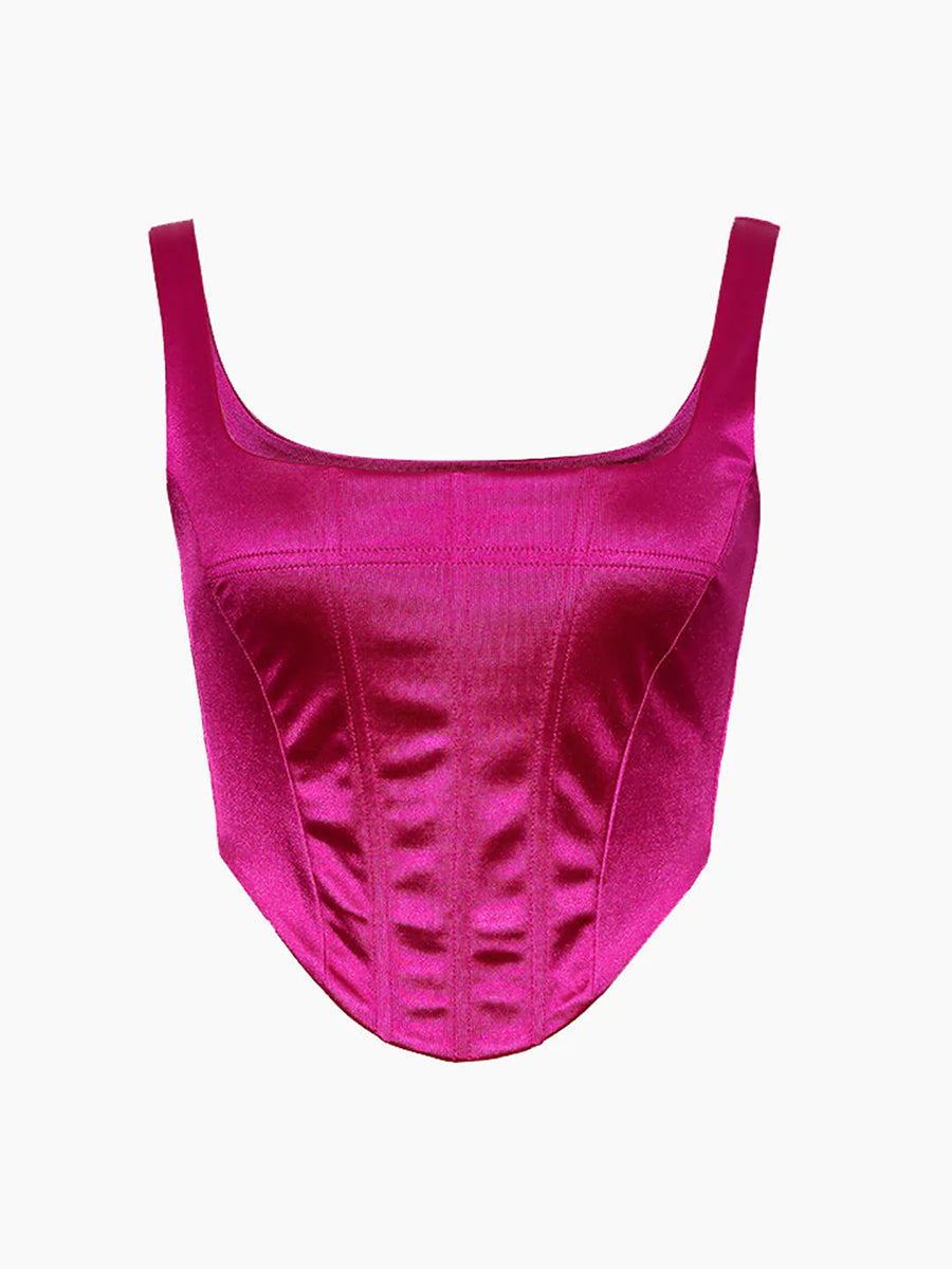 Satin Tunicn Sexy Backless Top