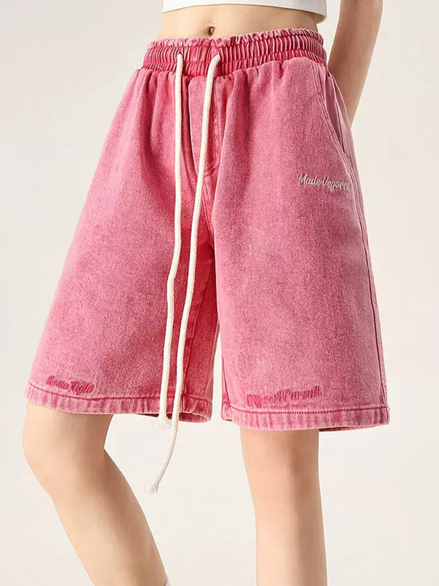 Solid Color Casual Shorts