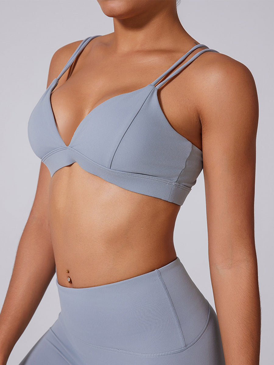 2pcs Sports Bras Skin-Friendly Sports Set Workout Set Fitness Yoga Suit