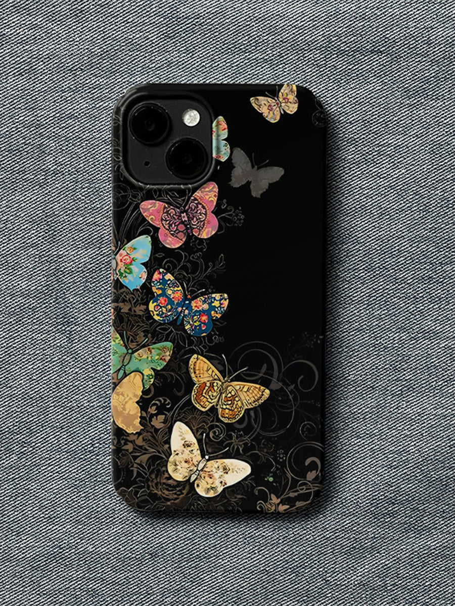 Retro Colorful Butterfly Phone Case