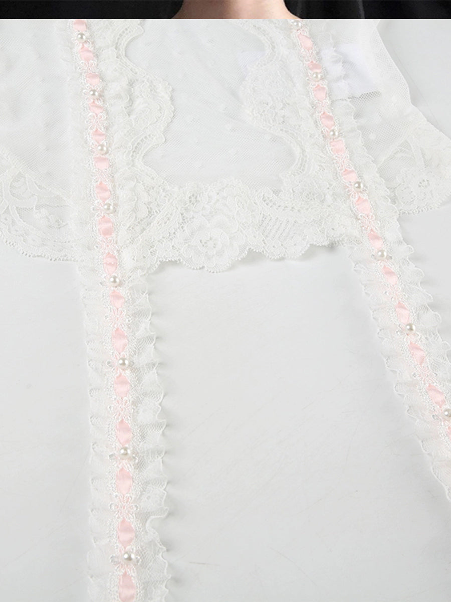 Mesh Lace Sides Sheer Cami Top