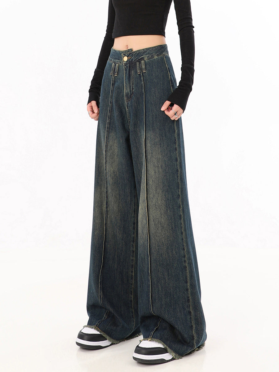Vintage Asymmetrical Pocketless Jeans