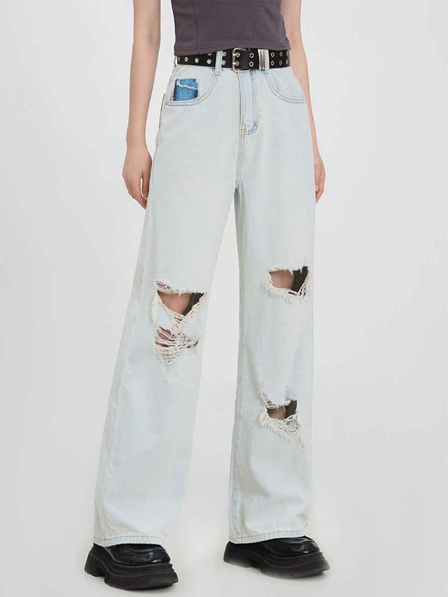 Light Blue Ripped Jeans