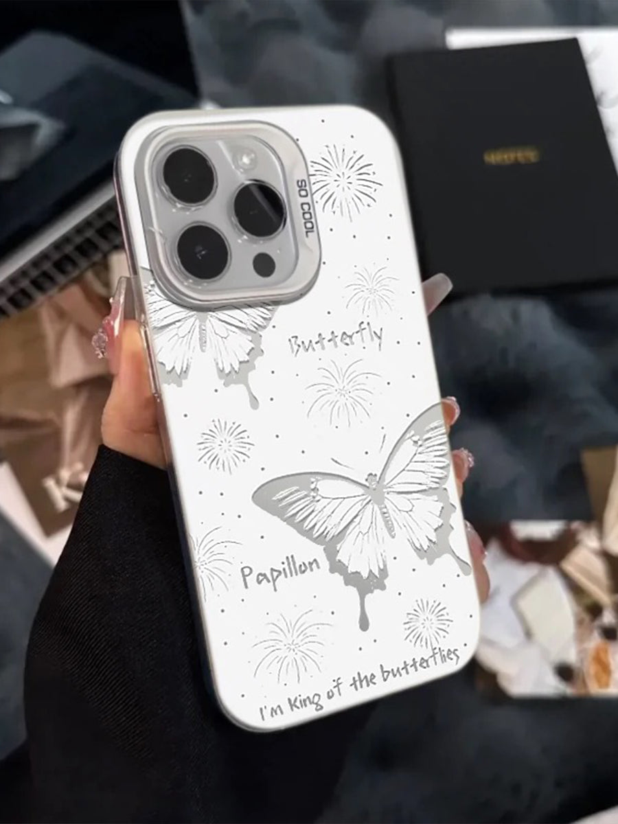 Cute Cat and Butterfly Hi Friend Phone Case