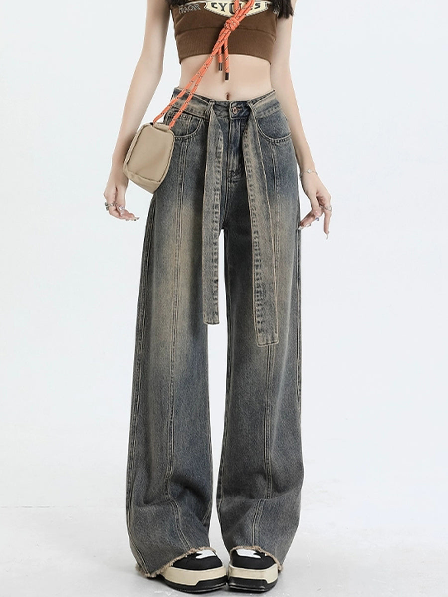 Vintage High Waisted Gray Jeans