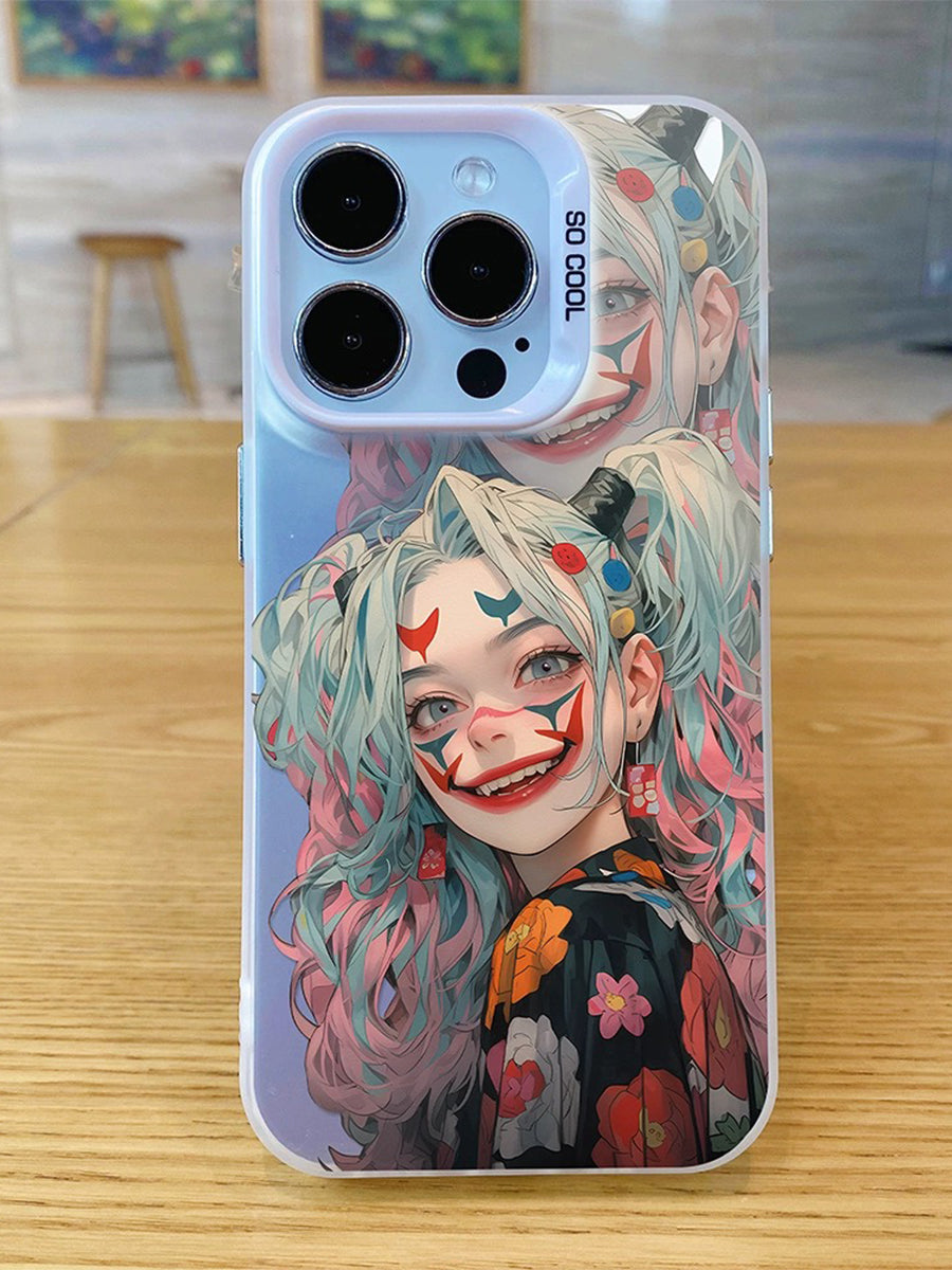 Cute Cartoon Girl Soft Case Drop-proof Phone Case