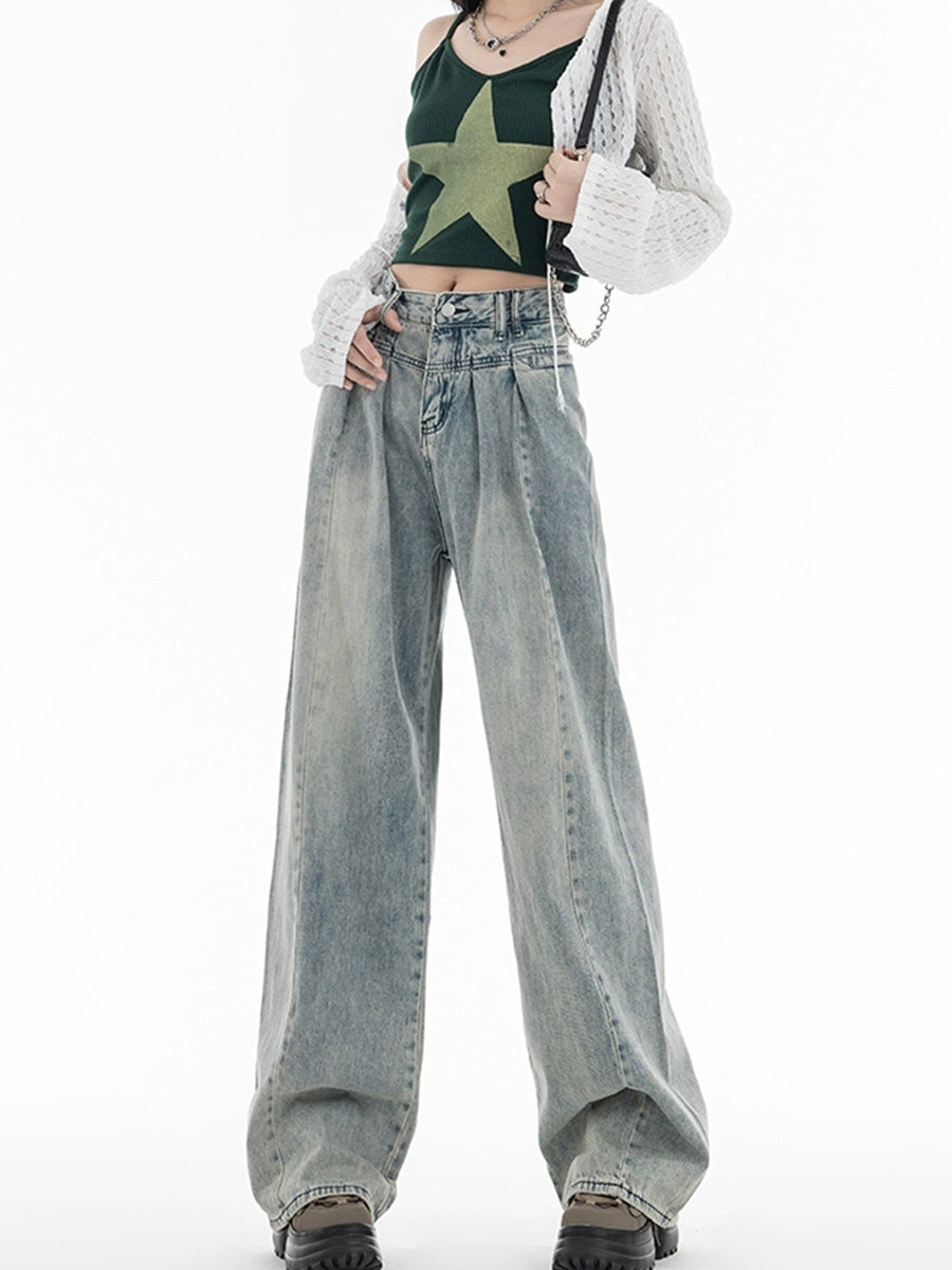 Blue High Waisted Jeans